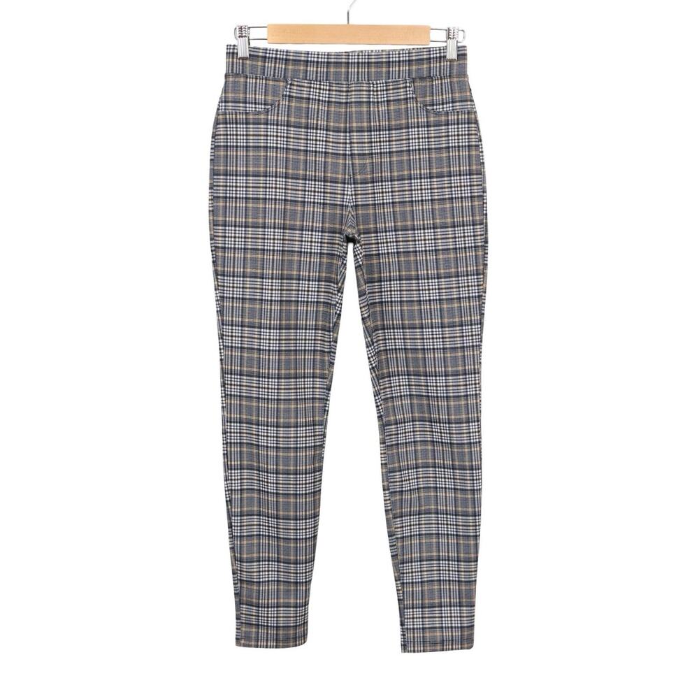 Sanctuary X Anthropologie Northolt Plaid Pull-On Ponte Legging Brown Size Small